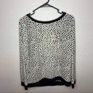 NWT Loft Animal Print Long Sleeved Blouse Size Small